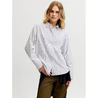 JJXX Chemise à Manches Longues Caro Poplin Relaxed