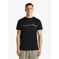 Icebreaker 150 Tech Lite Range Stripes Short Sleeve T-shirt Noir XL Homme