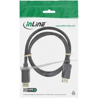 InLine Câble DisplayPort 2.1 (1.50 m), Câble vidéo, Noir
