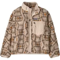Patagonia - Polaire molletonnée coupe-vent - K's Retro-X Jkt Snowshoe Hare Natural - Taille Enfant 126-132 - Beige