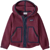Patagonia - Polaire à capuche en Polartec&reg; - Baby Retro Pile Jkt Berry Fig - Taille Enfant 3 ans - Violet