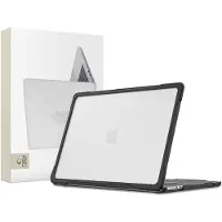 Tech-Protect Etui.pl TECH-PROTECT VELAR MACBOOK AIR 15 M2-M5 2023-2026 NOIR/TRANSPARENT MAT (15", Apple), Sac pour notebook, Gris, Noir, Transparent