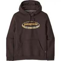 Patagonia - Sweat à capuche confortable - M's '95 Oval Logo Uprisal Hoody Den Brown Heliotropic en Coton - Taille S - Marron