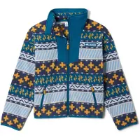 Columbia Sequoia Grove Printed Full Zip Fleece Bleu 6-7 Years Garçon