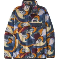 Patagonia - Polaire chaude et légère - W's LW Synch Snap-T P/O Smudge Smolder Blue pour Femme - Taille M - Bleu