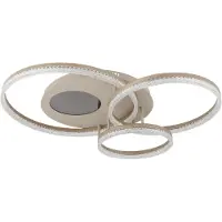 Globo Lighting : Plafonnier SANFORD, dimensions 78x60x14 cm, couleur beige