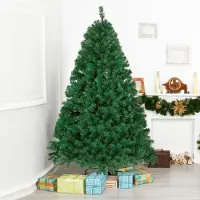 Jayseuw 180cm Arbre de Noël artificiel, Sapin avec support métallique, Arbre de Noël 650 pointes aiguilles PVC, Arbre artificiel Noël système de pliage vert