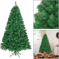 Jayseuw 180cm Arbre de Noël artificiel Sapin de Noël avec 770 pointes Aiguilles PVC Support métallique & système de pliage Arbre de Noël vert