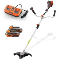 FUXTEC 40V – Dégazonneur électrique FX-E2MSCSET – Dégazonneur sur batterie – Largeur de coupe de 35 cm – 2 en 1 : dégazonneur et coupe-bordures – Système de batterie 2 x 20V