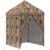 Syfax Pavillon pop-up avec 4 parois, dimensions 3 x 3 mètres, camouflage forêt