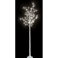 Syfax Arbre de Noël avec 200 LED, 1,8 mètre, lumière blanche froide, pour intérieur et extérieur