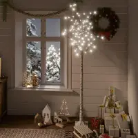 Prolenta Maison Exclusive - Sapin de Noël avec 200 LED, 1,8 m, lumière blanche froide, pour intérieur et extérieur