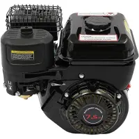 StarTech.com Moteur à essence de 7,5 chevaux - 4 temps, 212 cm³ - 3000 W - 3600 tr/min - Arbre à cames de 19 mm - Démarreur par câble, couleur noire