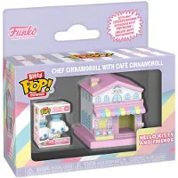 Funko POP! Figurine Bitty POP « Town Hello Kitty and Friends » : Chef Cinnamoroll avec le Café Cinnamoroll
