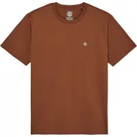 Element Icon Embroidery Short Sleeve T-shirt Marron S Homme