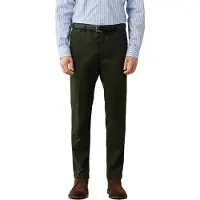 Hackett pour homme. HM2100116 Pantalon chino Kensington vert foncé (34/32), Casuel, Coton
