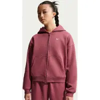 Nike Sweat à capuche zippé Studio Fleece Fille Junior - Rouge, Rouge