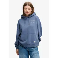 Superdry Luxe Casual Relaxed Hoodie Bleu L Femme