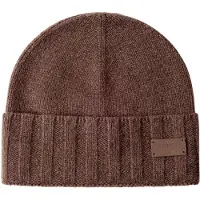 Hackett London pour homme. HM0400107 Bonnet Cashmere marron (OSFA), Casuel, Cachemire