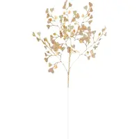 Gistuch Herbe Artificielle en Plastique Forme de Coeur Doré