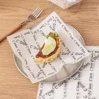 OEM Papier anti-graisse, 100 feuilles, 18 × 18 cm, blanc, pour aliments, doublures de paniers, pique-nique