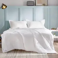 HOMEDE WAVVE - Couverture d'été, 150 GSM, 200x220 cm, blanche