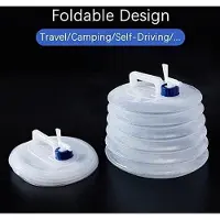 OEM Green Glow - Réservoir d'eau pliable pour le camping et les activités de plein air - 10 L - Sans BPA - Portable avec robinet
