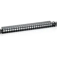 Equip Cat 6 Empty Patch Panel 48 Ports Noir One Size / EU Plug 220V