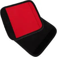Markenlos Deux housses de protection pour poignées de valises, de couleur rouge – Manchons de poignée flexibles, fabriqués dans une matière légère, pour valises et chariots
