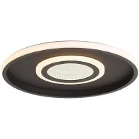QAZQA Plafonnier moderne noir avec LED et interrupteur à 3 positions - Frini