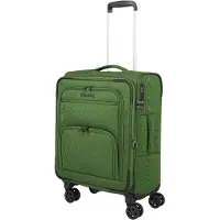 Travelite Valise à roulettes CUBIS 4w S, couleur verte