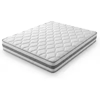 Youjia Matelas 90x200, hauteur 4, avec mousse confortable. Matelas à ressorts ensachés à 7 zones, ergonomique, pour adultes, OEKO-TEX