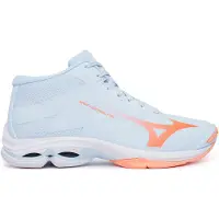 Mizuno Chaussures de sport d'intérieur Wave Lightning Pro Mid pour femmes, couleur bleue, taille EU 38. Femme, couleur bleue, taille EU 38