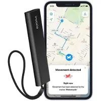Invoxia GPS Tracker Pro (abonnement d'un an inclus) (Apple Find My, Google Find Hub), Traceur, Noir