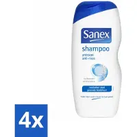 Sanex Shampooing - Antipelliculaire - Contre les pellicules - 250 ml - Pack avantage - 4 pièces