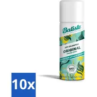 Batiste - Classic Clean - Shampooing sec - Parfum frais et propre - Rafraîchit et donne de la tenue - 50 ml - Pack avantage - 10 pièces