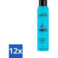 Schwarzkopf Got2B - Shampooing sec - Volume frais & fabuleux - 200 ml - Pack avantage - 12 pièces