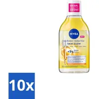 Nivea - Eau Micellaire - Sérum Enrichi Radiance - Démaquille le maquillage waterproof - 400 ml - Pack Avantage - 10 pièces