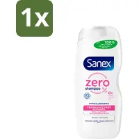 Sanex - Shampooing - Zero% cheveux normaux - Nettoyage doux - 250 ml - 1 pièce
