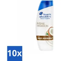 Head & shoulders - Shampooing - Hydratation intense - 100 % sans pellicules - 300 ml - Pack avantage - 10 pièces