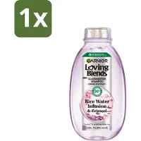 Garnier - Loving Blends - Shampooing - Infusion d'eau de riz - Brillance et douceur - Cheveux longs - 300 ml - 1 pièce