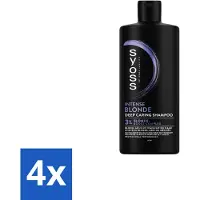 Syoss - Blonde - Shampooing - Coiffage longue durée - 440ml - Pack avantage - 4 pièces