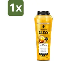 Schwarzkopf Gliss Shampooing - Oil Nutritive - Pour des cheveux nourris et soyeux - 250 ml - 1 pièce
