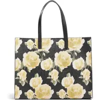 Ted Baker sac à épaule Tamicon Floral Print Extra Large Icon Bag Black noir