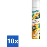 Batiste - Tropical - Shampooing sec - Parfum tropical - Rafraîchit et coiffe - 200 ml - Pack avantage - 10 pièces