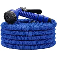 Avizar , tuyau d'arrosage extensible de 30 mètres avec pistolet de pulvérisation, couleur bleue