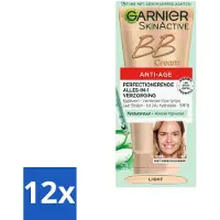 Garnier - SkinActive - BB Cream Light - Anti-âge - Crème de jour teintée - 50 ml - Pack avantage - 12 pièces