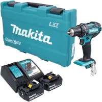 Makita Perceuse-visseuse sans fil DDF 482 RTK 18 V 62 Nm + 2 batteries 5,0 Ah + chargeur + mallette