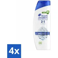 Head & shoulders - Shampooing - 2-en-1 - Classic - 100% sans pellicules - 400 ml - pack économique - 4 pièces