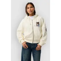 Rip Curl Surf The World Full Zip Sweatshirt Beige M Femme